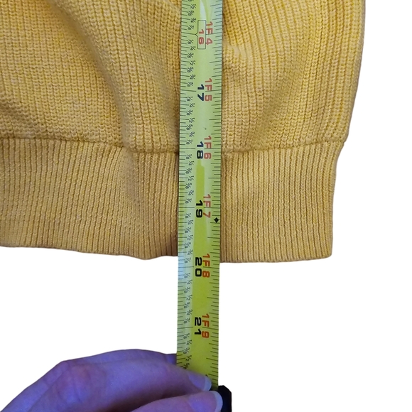 Banana Republic Yellow Knit Cross Front Sweater Vest Size Petite XXS - Picture 6 of 7